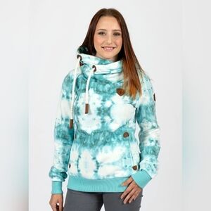 Wanakome Artemis Cowl Neck Hoodie Cozy Soft Oversized Chunky Ladies Size Medium
